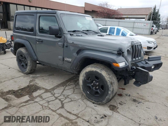 2018 Jeep Wrangler Sport S with VIN 1C4GJXAG0JW276564, listed as a Copart auction lot 85722374 with 58,049 mi miles and Salvage title. Bid and sale history available at DreamBid. Image 4.