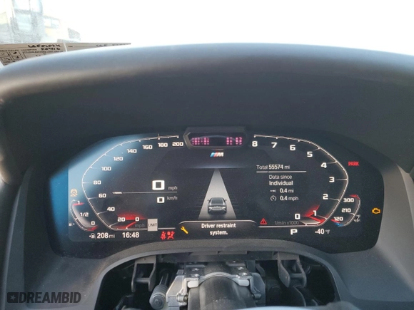 2020 BMW 8 Series M850i with VIN WBAGV8C08LCE52579, listed as a Copart auction lot 43185735 with 55,574 mi miles and Salvage Title. Bid and sale history available at carsss.com. Image 9.