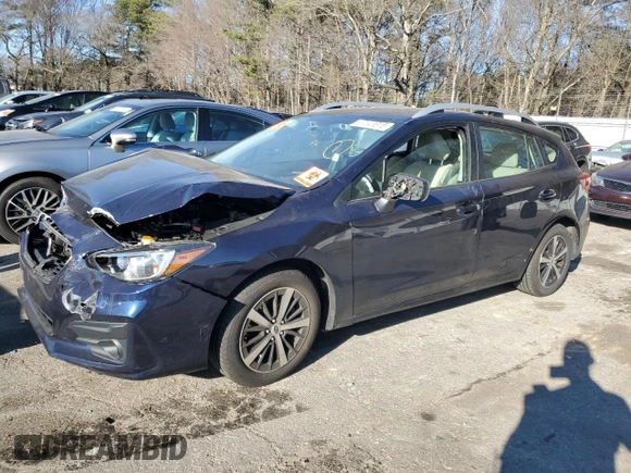 2019 Subaru Impreza Premium with VIN 4S3GTAD63K3742050, listed as a Copart auction lot 47141815 with Not Provided miles and Salvage Title. Bid and sale history available at DreamBid. Image 1.