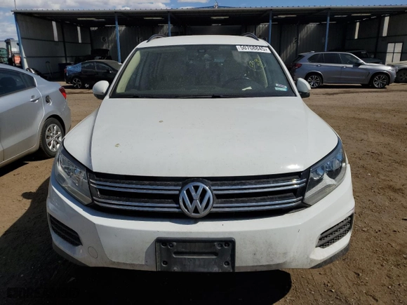 2017 Volkswagen Tiguan S with VIN WVGAV7AX1HK034356, listed as a Copart auction lot 50708845 with 81,034 mi miles and Salvage Title. Bid and sale history available at carsss.com. Image 5.