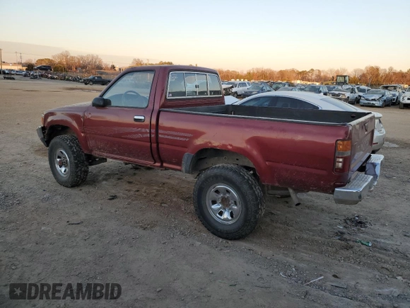 1991 Toyota Pickup DX z VIN JT4RN01P5M0011747, wystawiony jako Copart lot #42169245 z przebiegiem 204 202 mil mil oraz Szkoda całkowita • Salvage title. Historia ofert i sprzedaży dostępna na DreamBid. Obrazek 2.