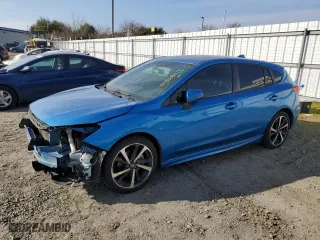 2022 Subaru Impreza Sport with VIN 4S3GTAM62N3714003, listed as a Copart auction lot 42552825 with 0 mi miles and Salvage Title. Bid and sale history available at carsss.com. Image 1.