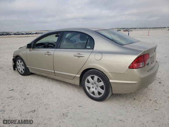 2007 Honda Civic Sdn LX with VIN 1HGFA165X7L141765, listed as a Copart auction lot 49260905 with 220,049 mi miles and Salvage Title. Bid and sale history available at carsss.com. Image 2.