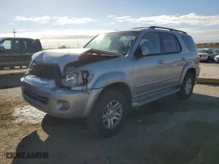 2006 Toyota Sequoia SR5 with VIN 5TDZT34A56S283438, listed as a Copart auction lot 47795345 with 294,912 mi miles and Salvage Title. Bid and sale history available at carsss.com. Image 1.
