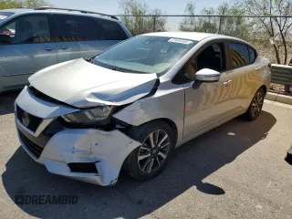 2021 Nissan Versa SV with VIN 3N1CN8EV9ML843840, listed as a Copart auction lot 57630565 with 89,793 mi miles and Salvage title. Bid and sale history available at DreamBid. Image 1.