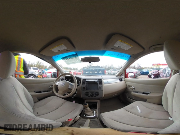 2007 Nissan Versa 1.8 S with VIN 3N1BC13EX7L364889, listed as a IAAI auction lot 42008734 with 147,613 mi miles. Bid and sale history available at carsss.com. Image 19.