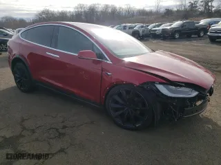 2018 Tesla Model X 75D with VIN 5YJXCDE28JF137763, listed as a Copart auction lot 45158763 with 53,320 mi miles. Bid and sale history available at carsss.com. Image 4.