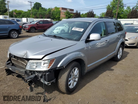 2017 Dodge Journey SXT with VIN 3C4PDDBG4HT608395, listed as a Copart auction lot 60811885 with 145,503 mi miles and Salvage title. Bid and sale history available at DreamBid. Image 1.