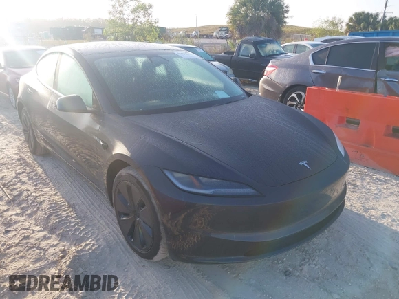 2025 Tesla Model 3 Long Range with VIN 5YJ3E1EAXSF974949, listed as a IAAI auction lot 41934237 with 260 mi miles and . Bid and sale history available at carsss.com. Image 1.