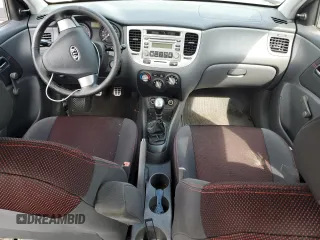 2007 Kia Rio LX with VIN KNADE123776231384, listed as a Copart auction lot 73554084 with 0 mi miles and Salvage Title. Bid and sale history available at carsss.com. Image 8.