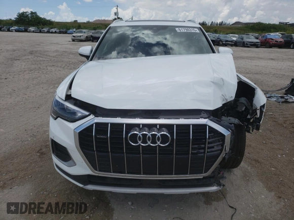 2021 Audi Q3 Premium with VIN WA1AUCF34M1155432, listed as a Copart auction lot 61790315 with 27,746 mi miles and Non repairable. Bid and sale history available at DreamBid. Image 5.