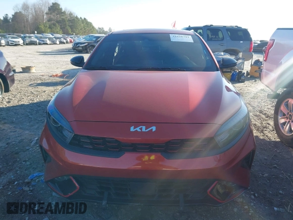 2022 Kia Forte GT-Line with VIN 3KPF54AD0NE500887, listed as a IAAI auction lot 41658792 with 17,925 mi miles and . Bid and sale history available at carsss.com. Image 12.