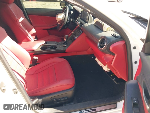 2022 Lexus IS 350 F Sport with VIN JTHGZ1E26N5023327, listed as a IAAI auction lot 42286717 with 32,098 mi miles and . Bid and sale history available at DreamBid. Image 5.