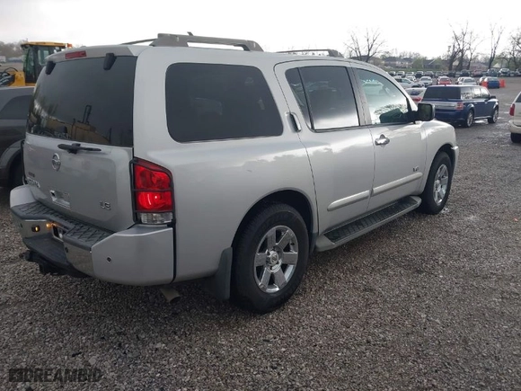 2007 Nissan Armada SE with VIN 5N1BA08A97N724331, listed as a IAAI auction lot 41928911 with 128,925 mi miles. Bid and sale history available at carsss.com. Image 4.