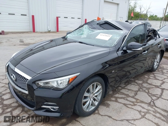 2015 Infiniti Q50 Premium with VIN JN1BV7AR8FM396828, listed as a IAAI auction lot 42313019 with 130,707 mi miles and . Bid and sale history available at DreamBid. Image 16.