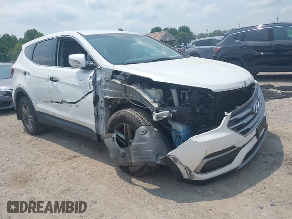 2017 Hyundai Santa Fe 2.4L with VIN 5XYZTDLB0HG383382, listed as a IAAI auction lot 42433450 with 136,610 mi miles and . Bid and sale history available at DreamBid. Image 1.