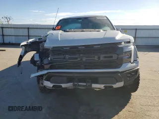 2024 Ford F-150 Raptor with VIN 1FTFW1RG9RFA65096, listed as a Copart auction lot 43702405 with 21,959 mi miles and Salvage Title. Bid and sale history available at DreamBid. Image 5.