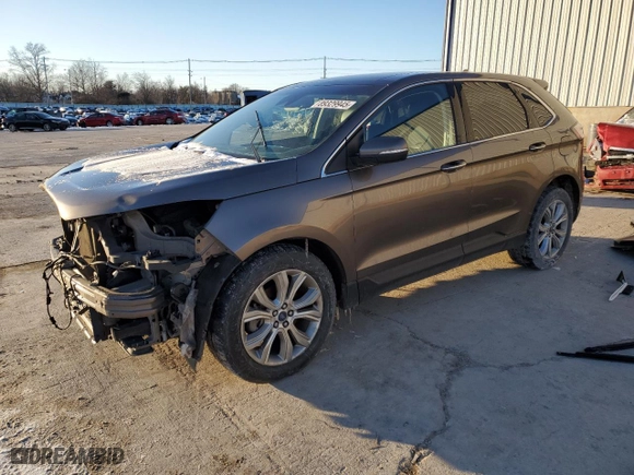 2019 Ford Edge Titanium with VIN 2FMPK3K94KBC22575, listed as a Copart auction lot 89329945 with 98,218 mi miles and Salvage Title. Bid and sale history available at carsss.com. Image 1.