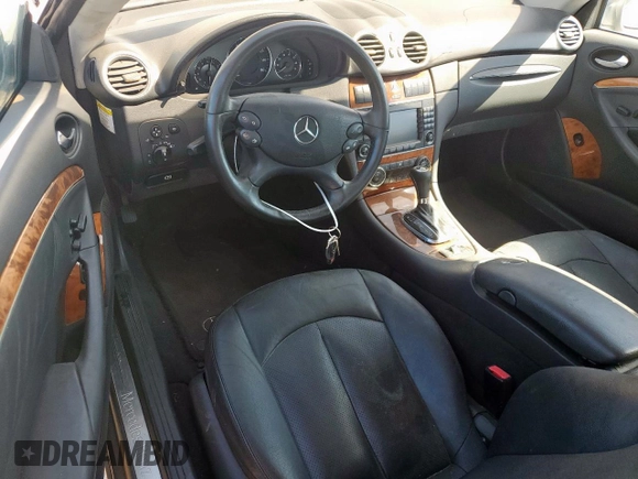2005 Mercedes-Benz CLK 500 with VIN WDBTK75J75F147923, listed as a Copart auction lot 53743485 with 181,045 mi miles and Clean title. Bid and sale history available at DreamBid. Image 8.