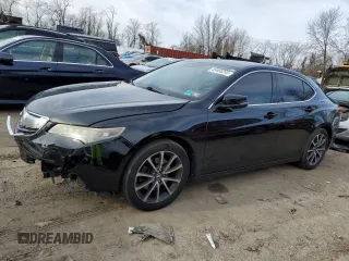 2015 Acura TLX V6 Tech with VIN 19UUB3F51FA008371, listed as a Copart auction lot 45455255 with 135,740 mi miles and Salvage Title. Bid and sale history available at carsss.com. Image 1.