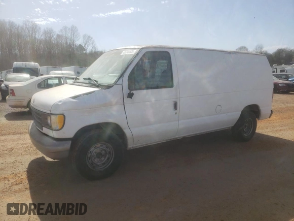 1996 Ford Econoline Cargo with VIN 1FTEE14Y6THB44560, listed as a Copart auction lot 48748825 with 92,895 mi miles and Salvage Title. Bid and sale history available at DreamBid. Image 1.