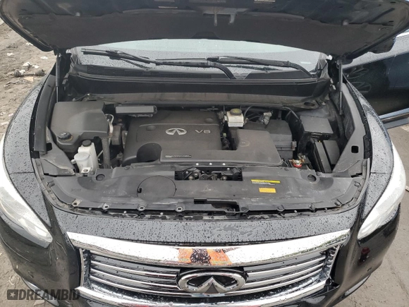 2013 Infiniti JX35 with VIN 5N1AL0MM2DC351663, listed as a Copart auction lot 72913334 with 73,994 mi miles and Salvage Title. Bid and sale history available at carsss.com. Image 13.