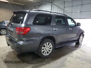 2012 Toyota Sequoia Platinum with VIN 5TDDY5G10CS061713, listed as a Copart auction lot 83435424 with 246,330 mi miles and Salvage Title. Bid and sale history available at carsss.com. Image 3.