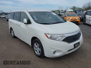 2012 Nissan Quest SL with VIN JN8AE2KP7C9049440, listed as a IAAI auction lot 41387304 with 72,797 mi miles. Bid and sale history available at carsss.com. Image 1.