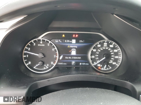 2019 Nissan Murano SL with VIN 5N1AZ2MJ4KN105716, listed as a Copart auction lot 57346055 with 73,445 mi miles and Salvage title. Bid and sale history available at DreamBid. Image 9.