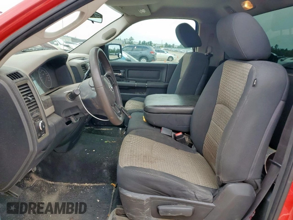 2012 Ram 1500 Express with VIN 3C6JD6AT4CG201072, listed as a Copart auction lot 60130655 with 147,324 mi miles and Salvage title. Bid and sale history available at DreamBid. Image 7.