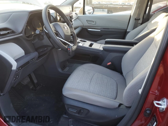 2024 Toyota Sienna LE with VIN 5TDKSKFC2RS147964, listed as a Copart auction lot 87694945 with 4,604 mi miles and Salvage Title. Bid and sale history available at carsss.com. Image 7.