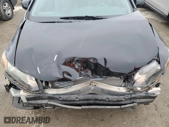 2012 Honda Civic Cpe EX with VIN 2HGFG3B82CH546360, listed as a Copart auction lot 49763345 with 0 mi miles and Salvage Title. Bid and sale history available at carsss.com. Image 11.
