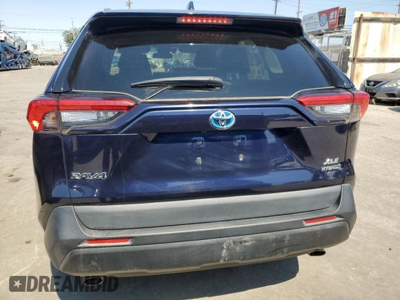 2021 Toyota RAV4 Hybrid XLE with VIN 2T3RWRFV4MW113240, listed as a Copart auction lot 65217455 with 42,715 mi miles and Salvage title. Bid and sale history available at DreamBid. Image 6.