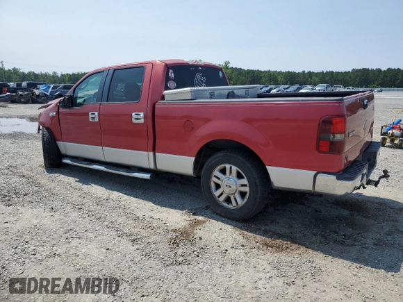 2008 Ford F-150 XLT with VIN 1FTPW12V48FA19252, listed as a Copart auction lot 59134935 with 214,004 mi miles and Salvage title. Bid and sale history available at DreamBid. Image 2.