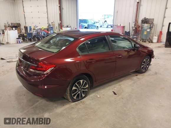 2014 Honda Civic Sedan EX with VIN 19XFB2F8XEE084520, listed as a IAAI auction lot 41851146 with 86,607 mi miles. Bid and sale history available at carsss.com. Image 4.