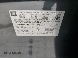 2017 Chevrolet Equinox LT with VIN 2GNALCEK0H1578808, listed as a Copart auction lot 46187145 with 102,622 mi miles and Salvage Title. Bid and sale history available at carsss.com. Image 13.