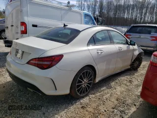 2018 Mercedes-Benz CLA with VIN WDDSJ4EB7JN533819, listed as a Copart auction lot 43959063 with 107,558 mi miles. Bid and sale history available at carsss.com. Image 3.