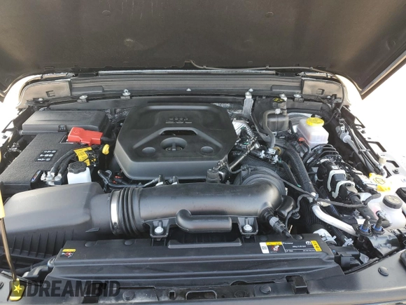2024 Jeep Wrangler Sahara with VIN 1C4PJXEN1RW118397, listed as a Copart auction lot 56307925 with 7,257 mi miles and Salvage Title. Bid and sale history available at DreamBid. Image 12.