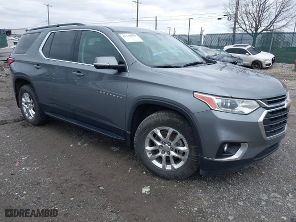 2019 Chevrolet Traverse LT Cloth with VIN 1GNEVGKW2KJ306980, listed as a IAAI auction lot 41718999 with 59,315 mi miles. Bid and sale history available at carsss.com. Image 1.