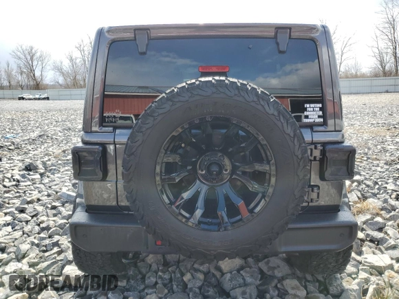 2022 Jeep Wrangler Unlimited Sahara with VIN 1C4HJXEN9NW191371, listed as a Copart auction lot 44553585 with 38,167 mi miles and Salvage title. Bid and sale history available at DreamBid. Image 6.