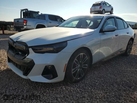 2024 BMW 5 Series 540i xDrive with VIN WBA63FJ02RCR69813, listed as a Copart auction lot 86380164 with 94 mi miles and Salvage Title. Bid and sale history available at carsss.com. Image 1.