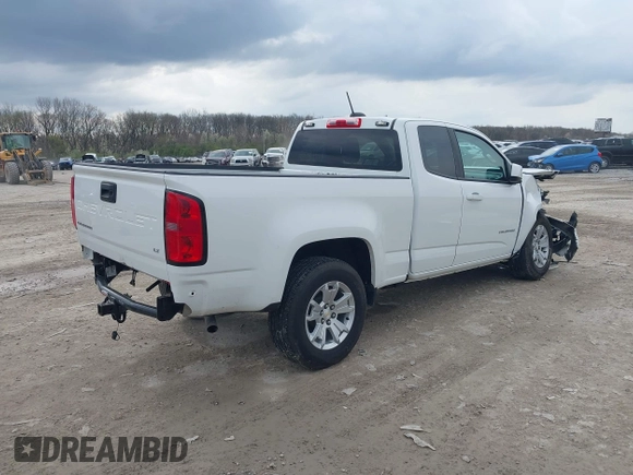 2021 Chevrolet Colorado 2WD LT with VIN 1GCHSCEA2M1223253, listed as a IAAI auction lot 41941342 with 50,755 mi miles. Bid and sale history available at carsss.com. Image 4.