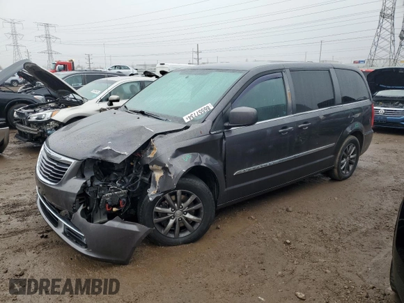 2015 Chrysler Town & Country S with VIN 2C4RC1HG3FR727640, listed as a Copart auction lot 86557734 with Not Provided miles and Salvage Title. Bid and sale history available at DreamBid. Image 1.
