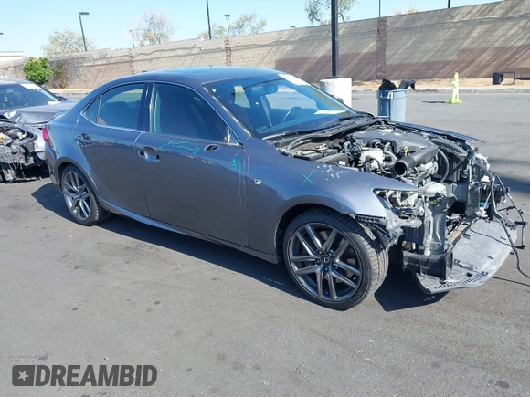 2016 Lexus IS 200t with VIN JTHBA1D21G5032765, listed as a IAAI auction lot 42139459 with 57,587 mi miles and . Bid and sale history available at DreamBid. Image 1.