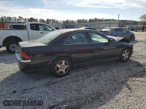 2001 Lincoln LS Luxury with VIN 1LNHM86S71Y623659, listed as a Copart auction lot 82634614 with 112,611 mi miles and Salvage Title. Bid and sale history available at DreamBid. Image 3.