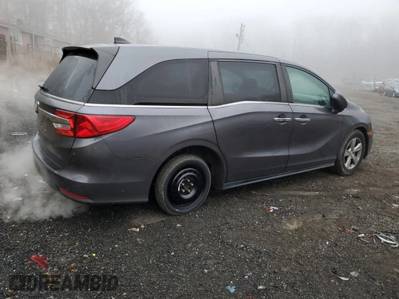 2018 Honda Odyssey EX-L with VIN 5FNRL6H77JB090625, listed as a Copart auction lot 84231104 with 92,413 mi miles and Salvage Title. Bid and sale history available at carsss.com. Image 3.