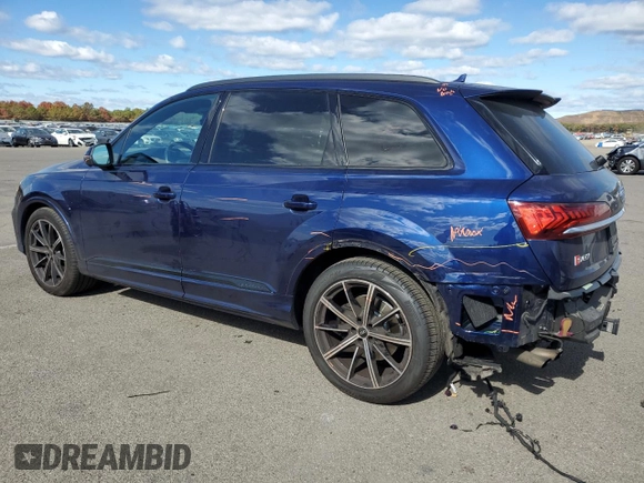 2021 Audi SQ7 Premium Plus z VIN WA1AWBF73MD034266, wystawiony jako Copart lot #74401044 z przebiegiem 37 360 mil mil oraz Szkoda całkowita • Salvage title. Historia ofert i sprzedaży dostępna na DreamBid. Obrazek 2.