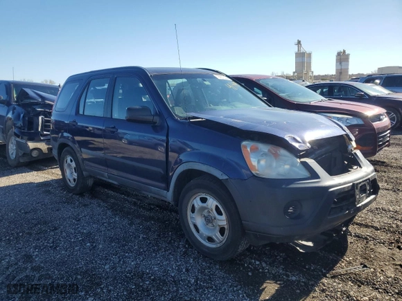 2005 Honda CR-V LX with VIN JHLRD68595C005981, listed as a Copart auction lot 79957394 with 188,472 mi miles and Salvage Title. Bid and sale history available at carsss.com. Image 4.