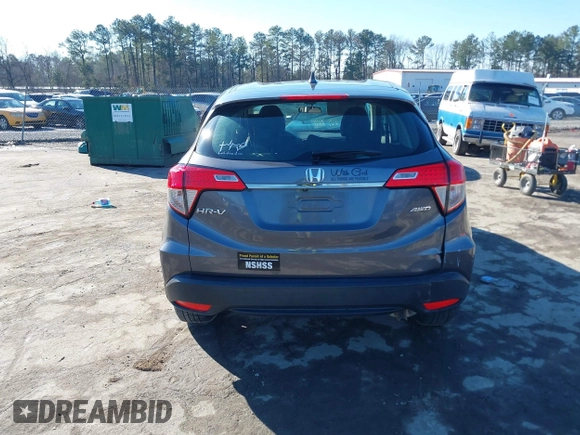2021 Honda HR-V LX with VIN 3CZRU6H37MM743555, listed as a IAAI auction lot 41544189 with 72,039 mi miles. Bid and sale history available at carsss.com. Image 16.