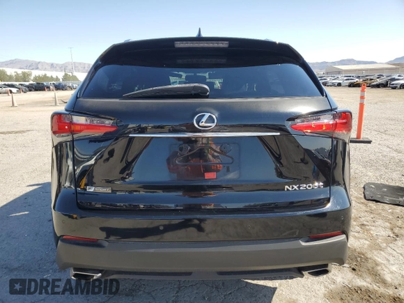 2016 Lexus NX 200t with VIN JTJYARBZ7G2025179, listed as a Copart auction lot 60481965 with 93,997 mi miles and Salvage title. Bid and sale history available at DreamBid. Image 6.